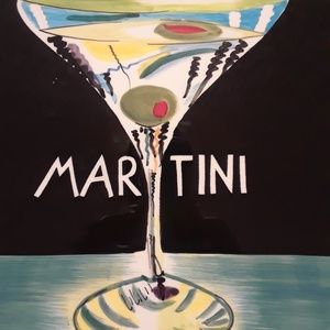 Mary Naylor Martini Wall Hanging Bar/Kitchen
